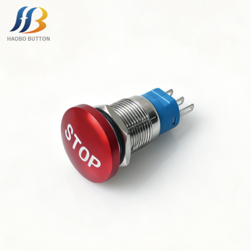 1NO1NC Momentary Emergency Stop Switch with Arrow Symbols