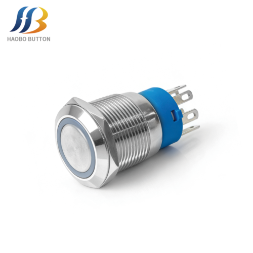 2NO2NC Latching Flat Head, Illuminated