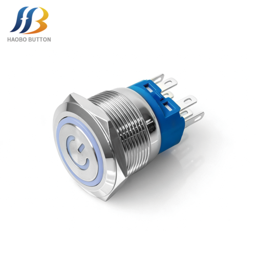 2NO2NC Latching Flat Head, Illuminated