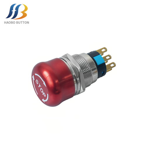 2NO2NC Latching Emergency Stop Switch with Arrow Symbols